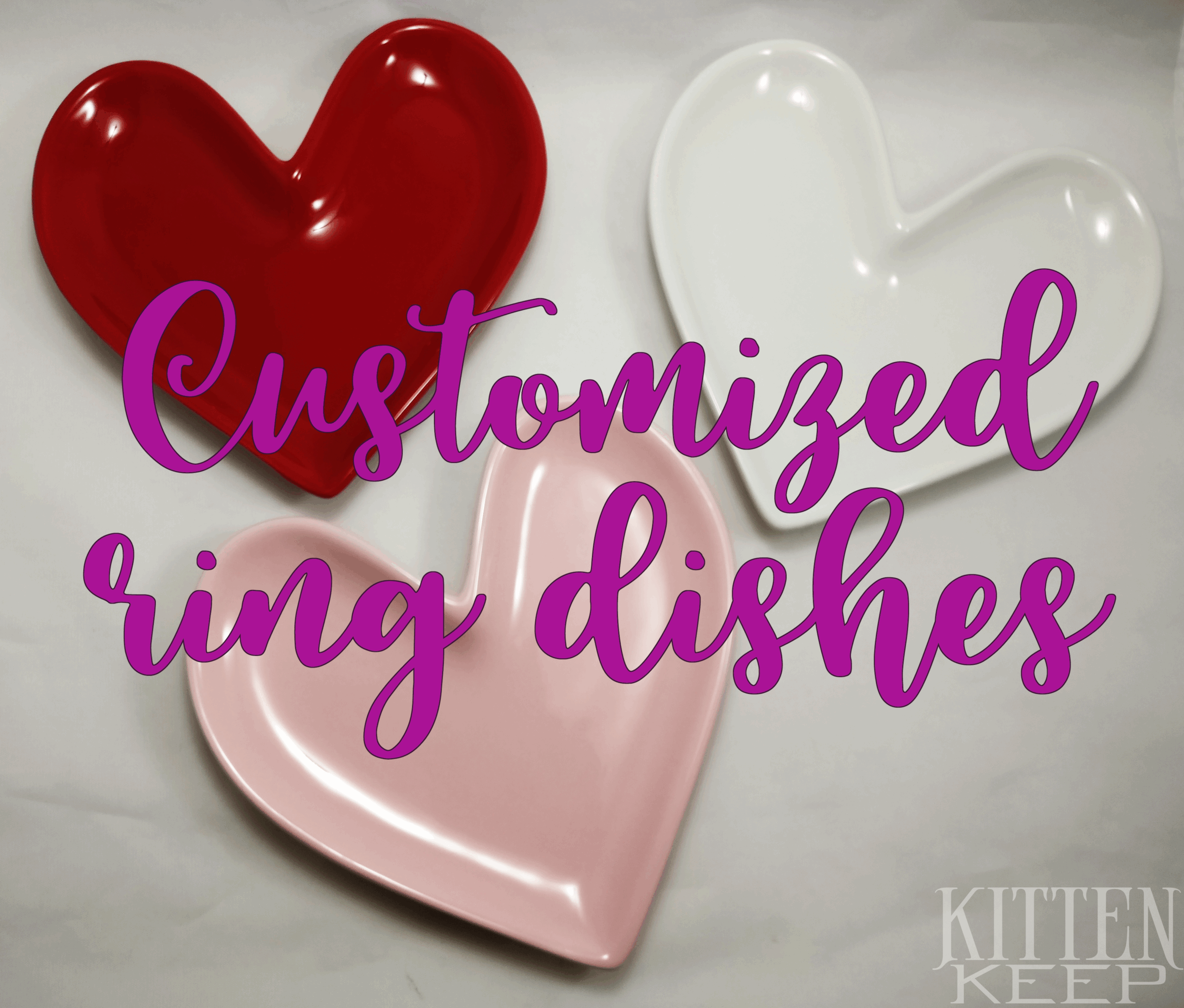 Customized Heart Ring Dishes