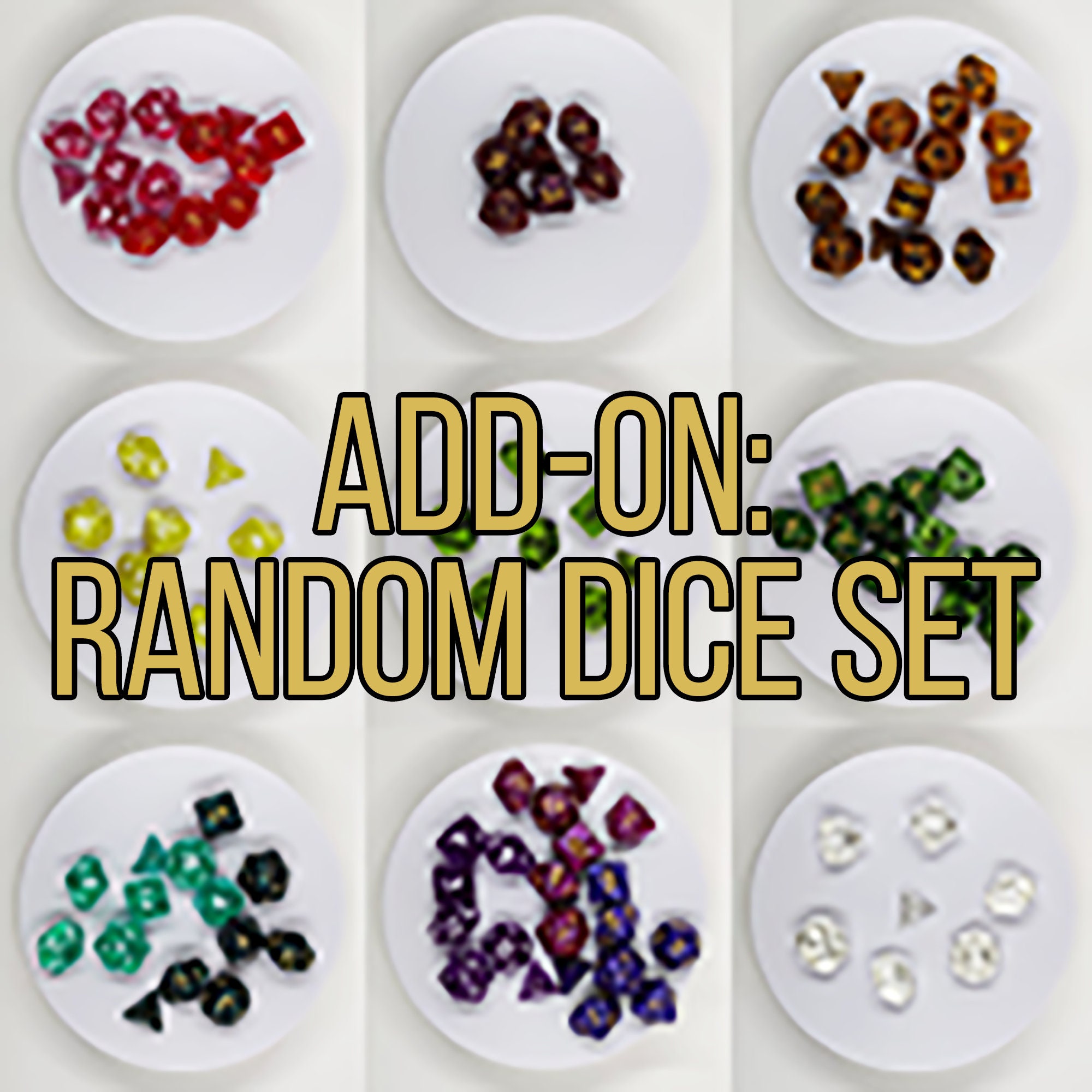 Add-On: Random Color Dice Set | You pick the color family!