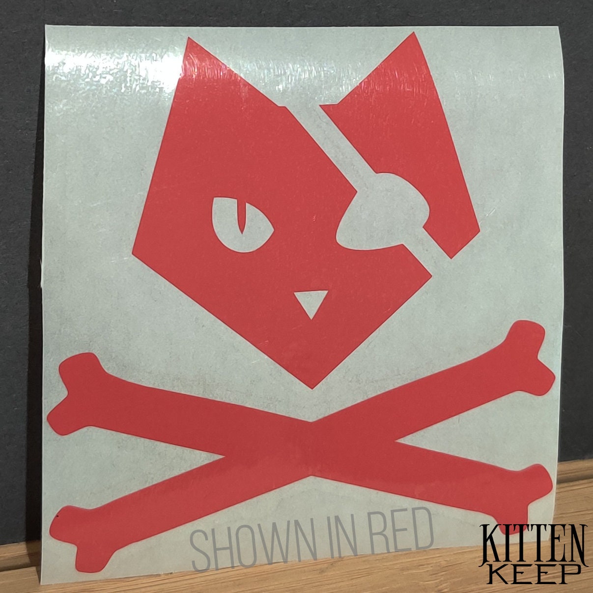 Pirate Cat Vinyl Decal
