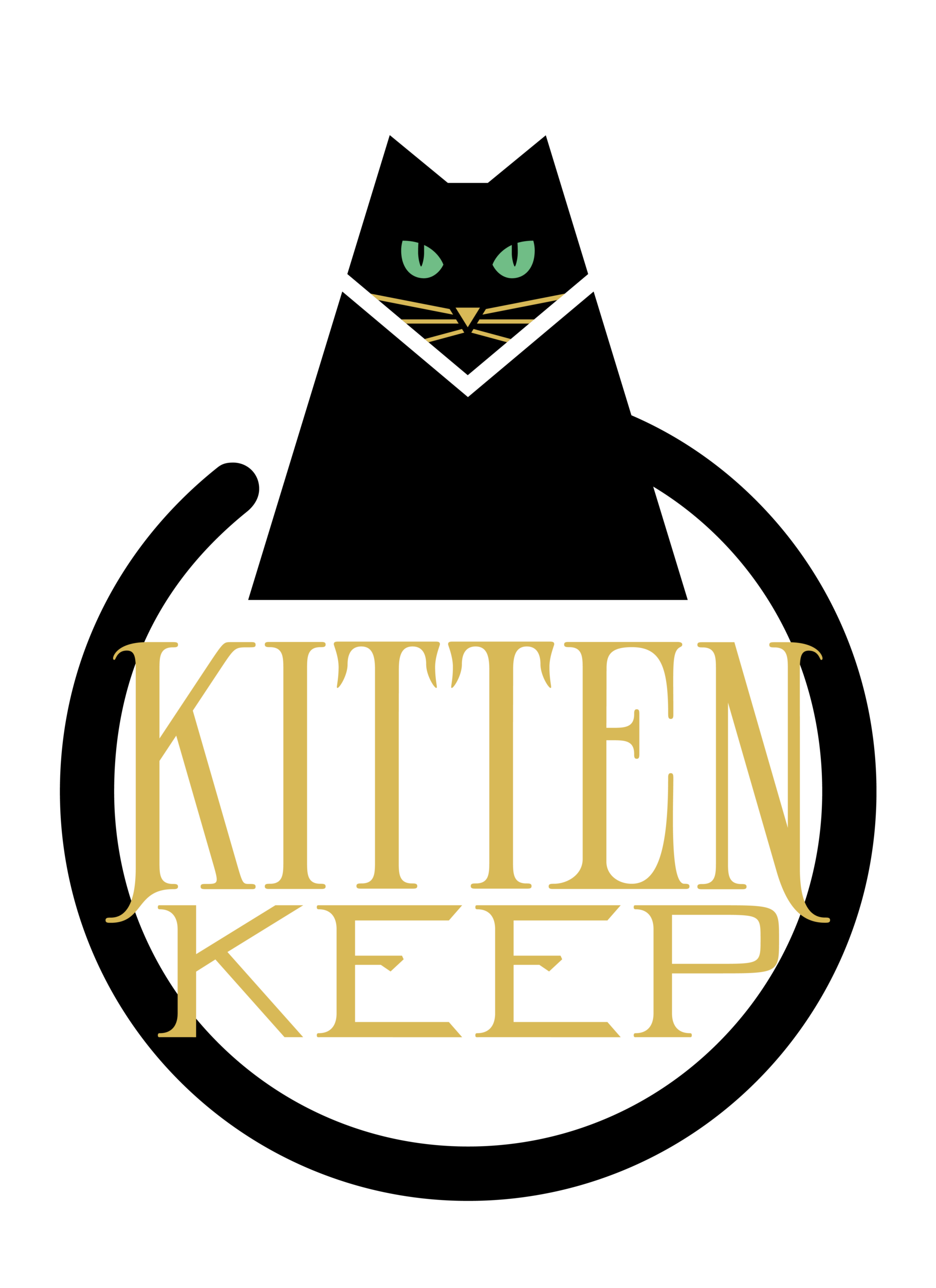 kitten keep logo with tail 660ppi